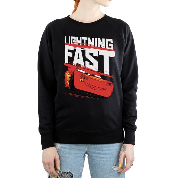 Disney Womens/Ladies Cars Lightning Fast Sweatshirt