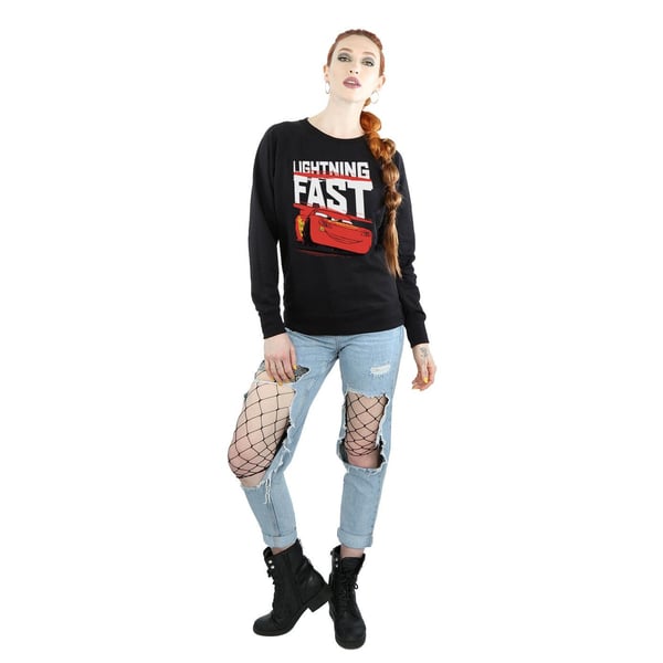 Disney Womens/Ladies Cars Lightning Fast Sweatshirt