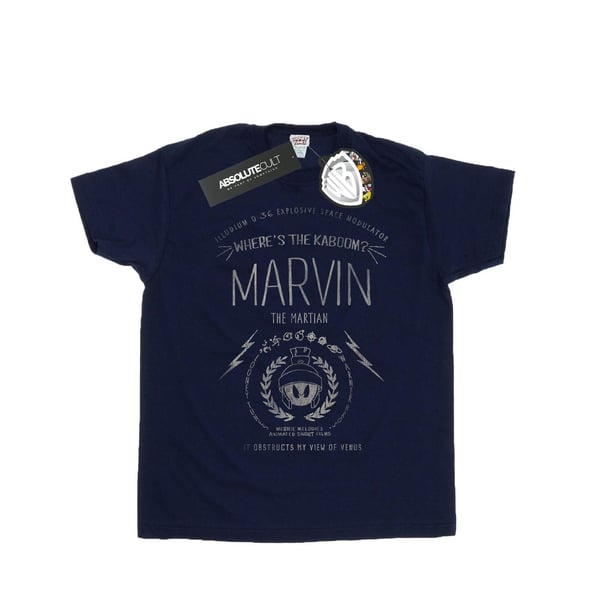Looney Tunes Womens/Ladies Marvin The Martian Where´s The Kaboom Cotton Boyfriend T-Shirt