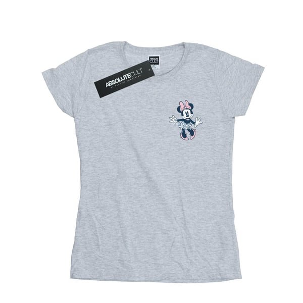 Disney Womens/Ladies Minnie Mouse Dancing Chest Cotton T-Shirt