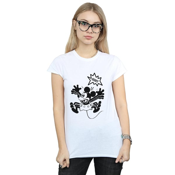 Disney Womens/Ladies Mickey Mouse EEEEEK! Cotton T-Shirt