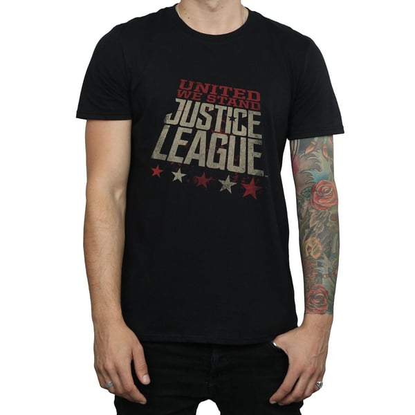 DC Comics Mens Justice League Movie United We Stand T-Shirt