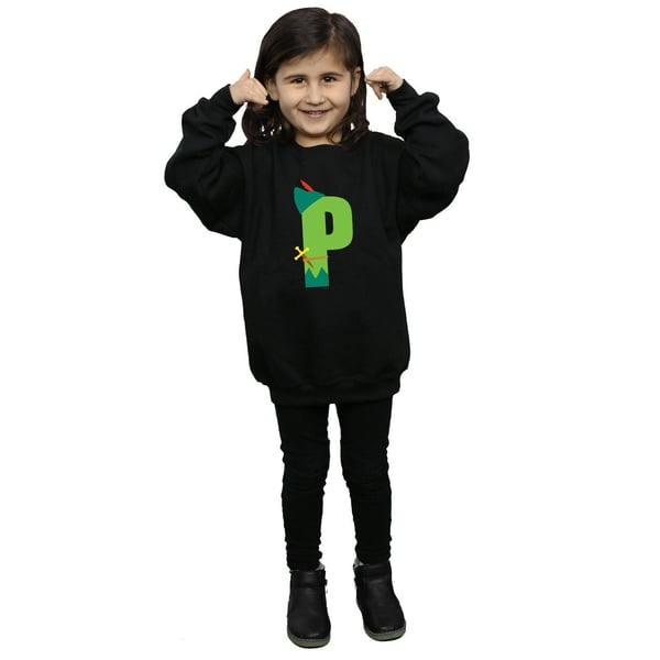 Disney Girls Alphabet P Is For Peter Pan Sweatshirt