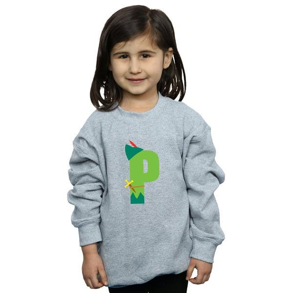 Disney Girls Alphabet P Is For Peter Pan Sweatshirt