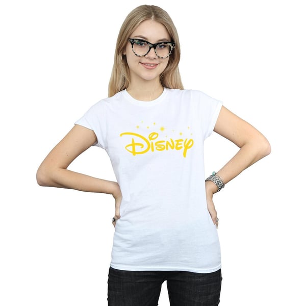 Disney Womens/Ladies Logo Stars Cotton T-Shirt