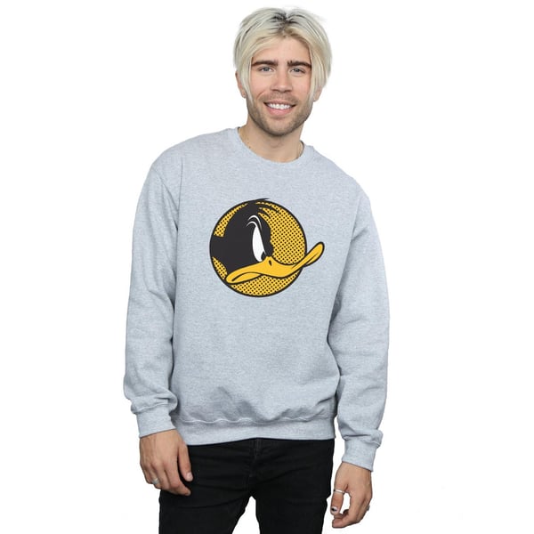 Looney Tunes Mens Daffy Duck Dotted Profile Sweatshirt