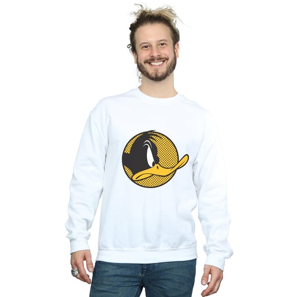 Looney Tunes Mens Daffy Duck Dotted Profile Sweatshirt