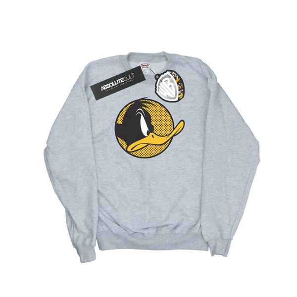 Looney Tunes Mens Daffy Duck Dotted Profile Sweatshirt