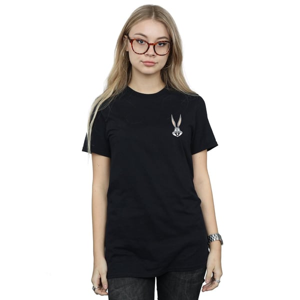 Looney Tunes Womens/Ladies Bugs Bunny Breast Print Cotton Boyfriend T-Shirt