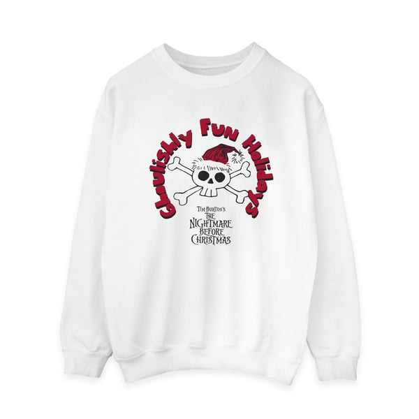 Disney Womens/Ladies The Nightmare Before Christmas Ghouishly Fun Holidays Sweatshirt