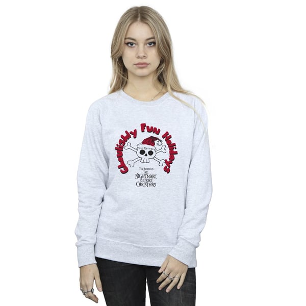 Disney Womens/Ladies The Nightmare Before Christmas Ghouishly Fun Holidays Sweatshirt