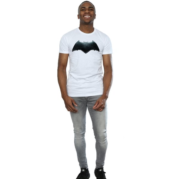 DC Comics Mens Justice League Movie Batman Emblem T-Shirt