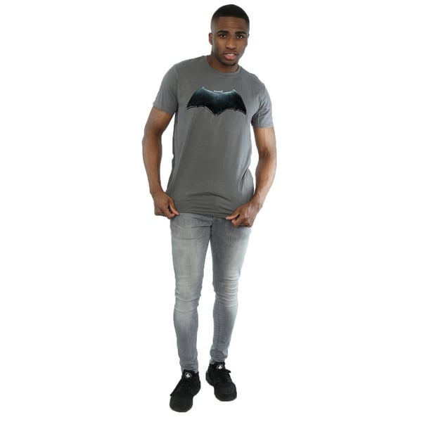DC Comics Mens Justice League Movie Batman Emblem T-Shirt