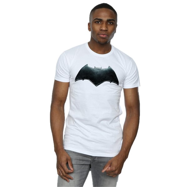 DC Comics Mens Justice League Movie Batman Emblem T-Shirt