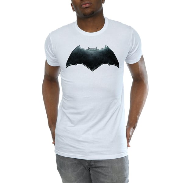 DC Comics Mens Justice League Movie Batman Emblem T-Shirt