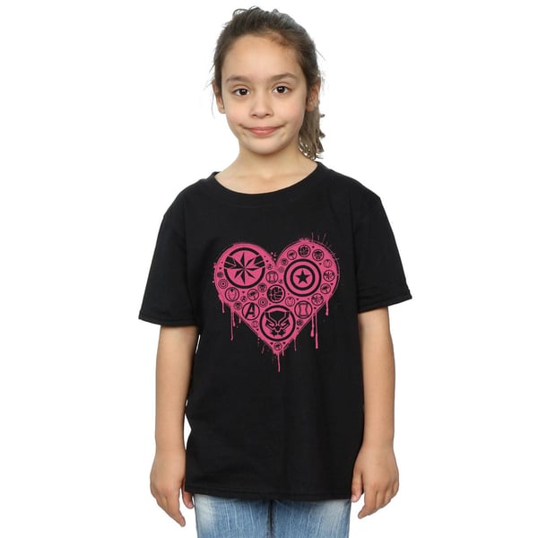 Marvel Girls I Heart Avengers Cotton T-Shirt