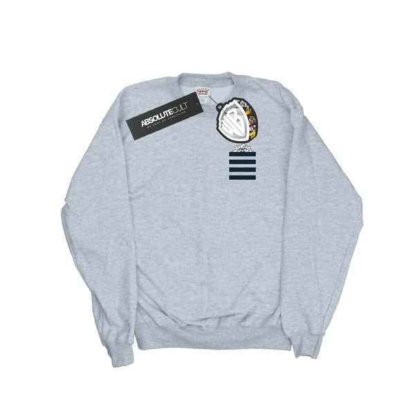 Looney Tunes Mens Taz Stripes Faux Pocket Sweatshirt