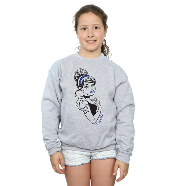 Disney Princess Girls Cinderella Glitter Sweatshirt