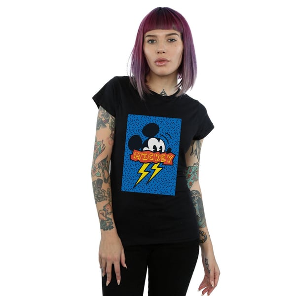 Disney Womens/Ladies Mickey Mouse 90s Flash Cotton T-Shirt