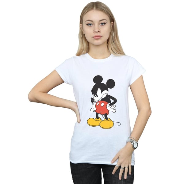 Disney Womens/Ladies Mickey Mouse Angry Look Down Cotton T-Shirt