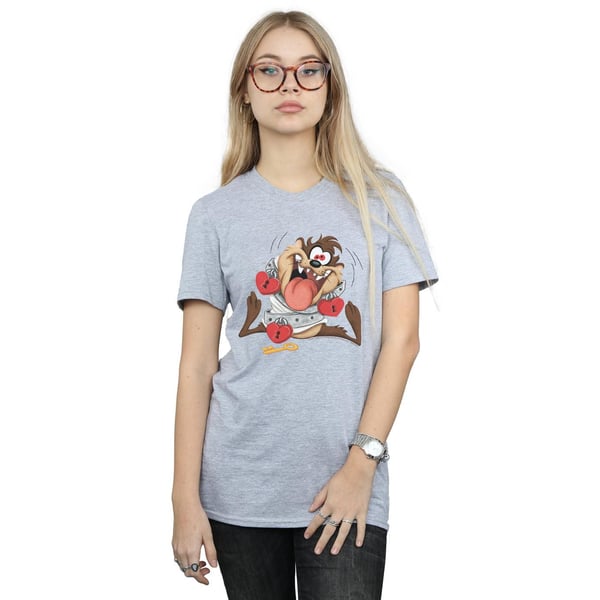 Looney Tunes Womens/Ladies Taz Valentine´s Day Madly In Love Cotton Boyfriend T-Shirt