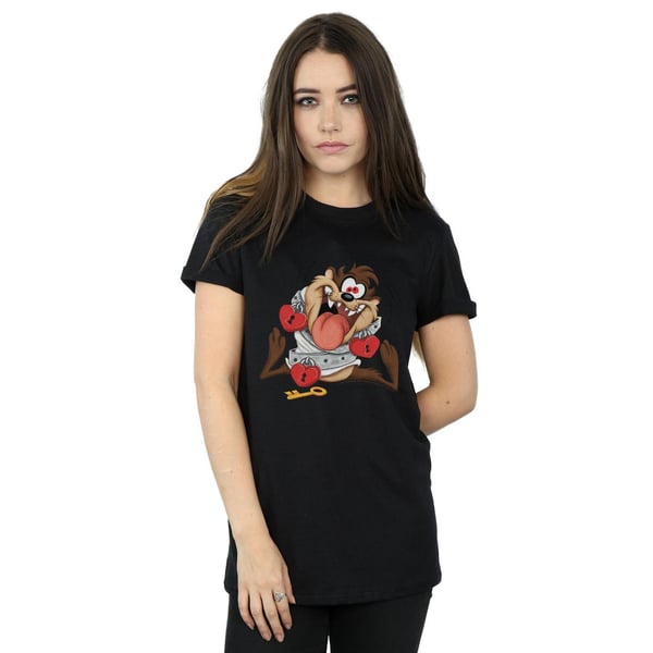 Looney Tunes Womens/Ladies Taz Valentine´s Day Madly In Love Cotton Boyfriend T-Shirt