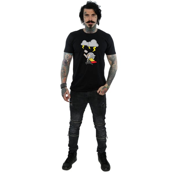 Marvel Mens Kawaii Thor God Of Thunder T-Shirt