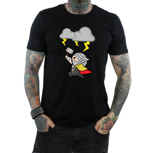 Marvel Mens Kawaii Thor God Of Thunder T-Shirt