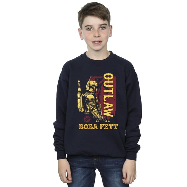 Star Wars Boys The Book Of Boba Fett Distressed Outlaw Sweatshirt