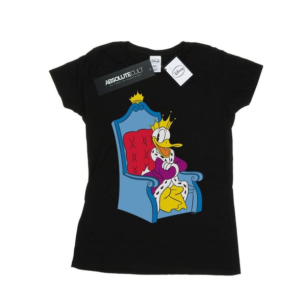 Disney Dam/Dam Donald Duck King Donald T-shirt i bomull