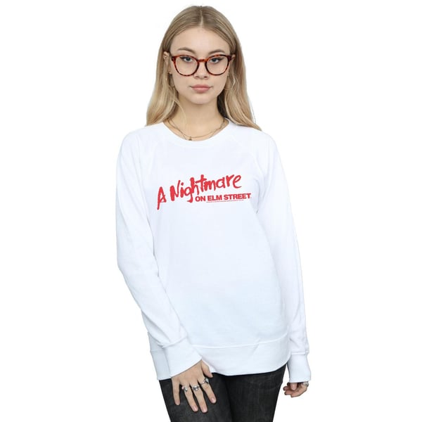 A Nightmare On Elm Street Womens/Ladies Red Logo Sweatshirt