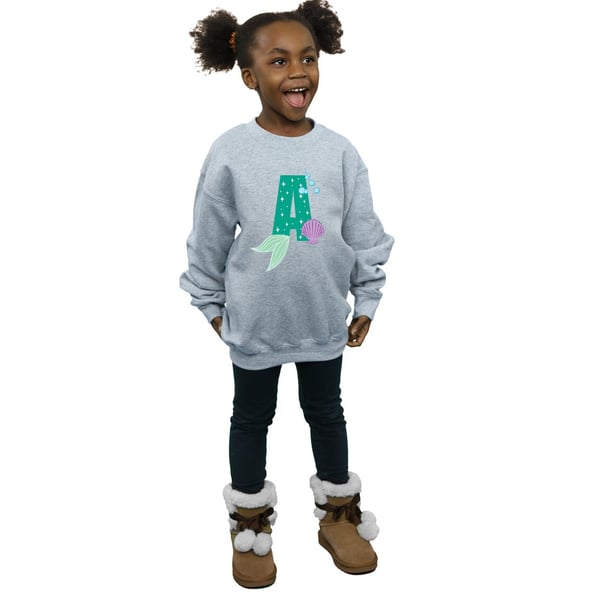 Disney Girls Alphabet A Is For Ariel Sweatshirt