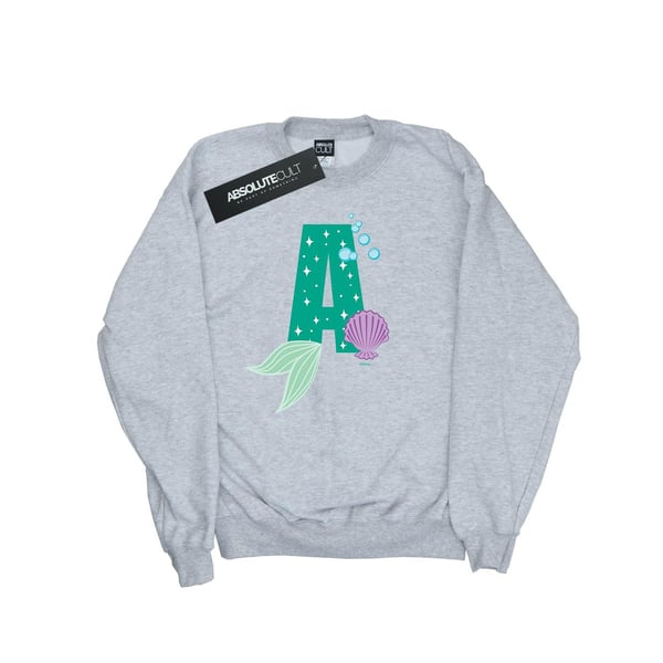 Disney Girls Alphabet A Is For Ariel Sweatshirt