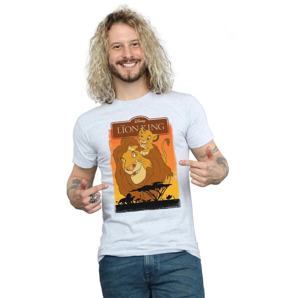 Disney Miesten Leijonakuningas Simba ja Mufasa T-paita