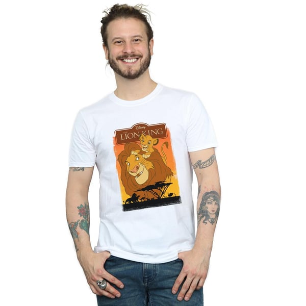Disney Miesten Leijonakuningas Simba ja Mufasa T-paita