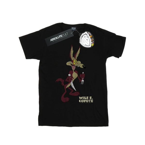 Looney Tunes Womens/Ladies Wile E Coyote Distressed Cotton Boyfriend T-Shirt