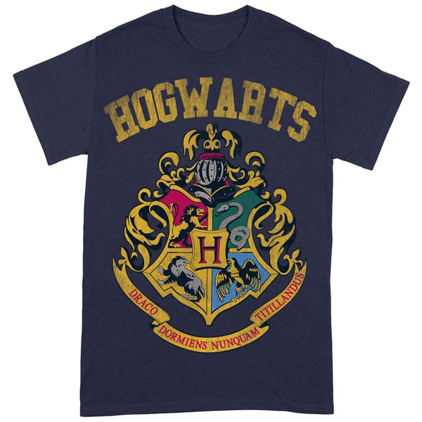 Harry Potter Unisex Adult Hogwarts Crest T-Shirt