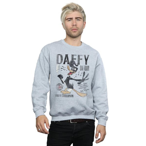 Looney Tunes Mens Daffy Duck Concert Sweatshirt