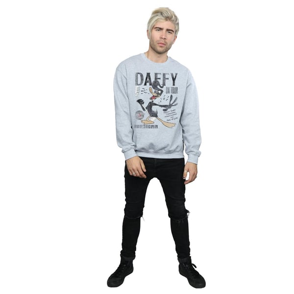 Looney Tunes Mens Daffy Duck Concert Sweatshirt