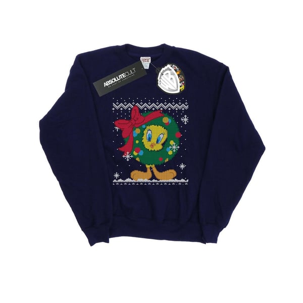 Looney Tunes Miesten Tipi-lintu jouluinen Fair Isle -collegepaita