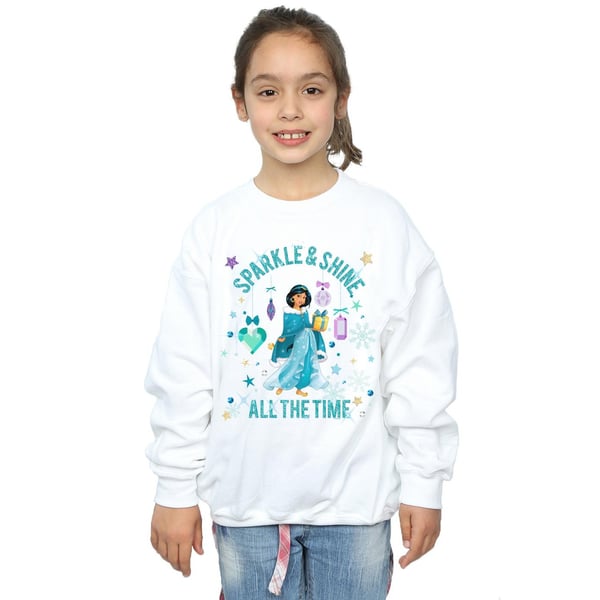 Disney Girls Princess Jasmine Sparkle And Shine Sweatshirt