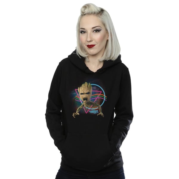 Marvel Womens/Ladies Guardians Of The Galaxy Neon Groot Hoodie
