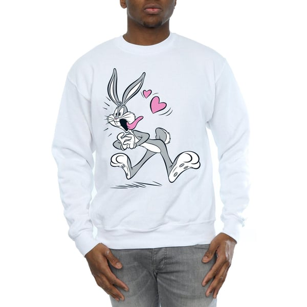 Looney Tunes Mens Bugs Bunny In Love Sweatshirt