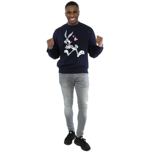 Looney Tunes Mens Bugs Bunny In Love Sweatshirt