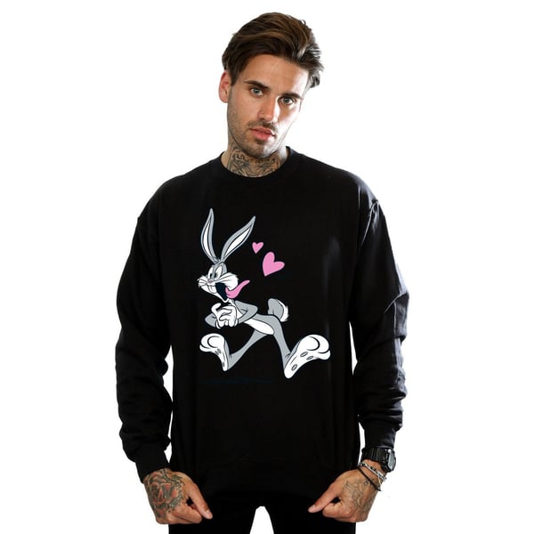 Looney Tunes Mens Bugs Bunny In Love Sweatshirt