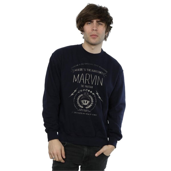 Looney Tunes Mens Marvin The Martian Where´s The Kaboom Sweatshirt