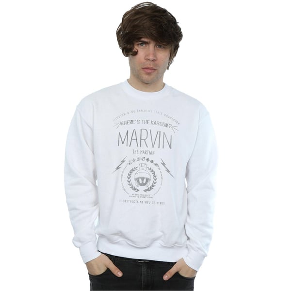 Looney Tunes Mens Marvin The Martian Where´s The Kaboom Sweatshirt