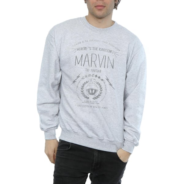 Looney Tunes Mens Marvin The Martian Where´s The Kaboom Sweatshirt