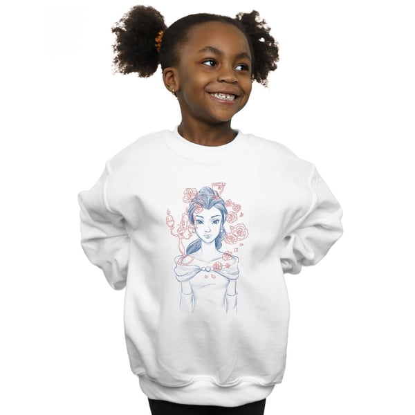 Disney Girls Belle Lumiere Sketch Sweatshirt
