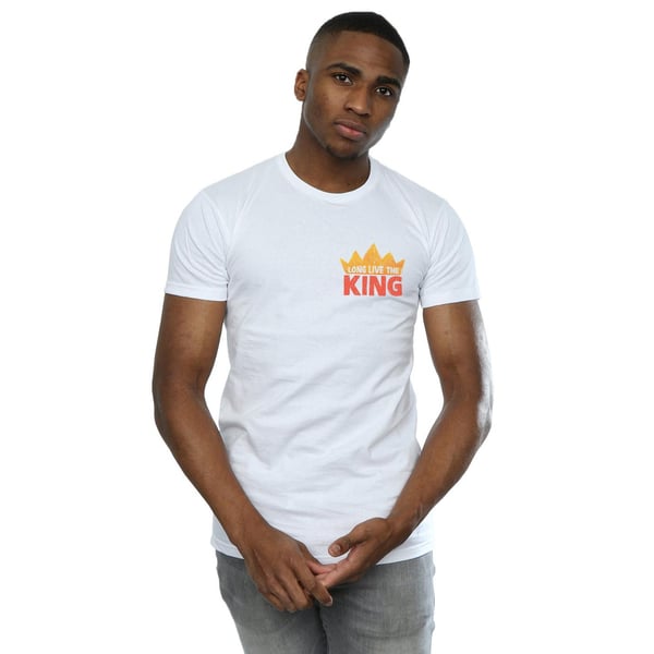 Disney Mens The Lion King Movie Long Live Breast Print T-Shirt